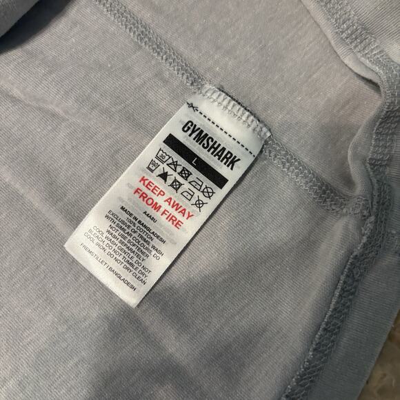 Gymshark Shirt Mens Large Grey Heritage Washed Stringer Tank Top Lifting Club - Picture 10 of 10